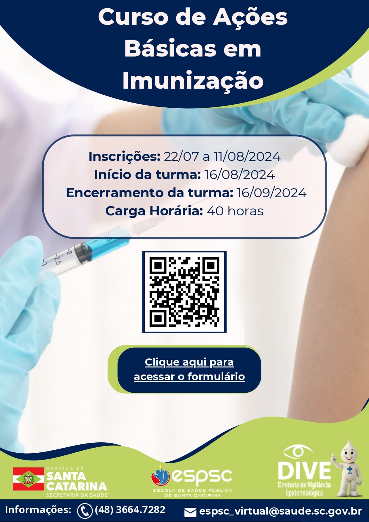 FLYER CURSO DE VACINA VAC05 Módulo Teórico