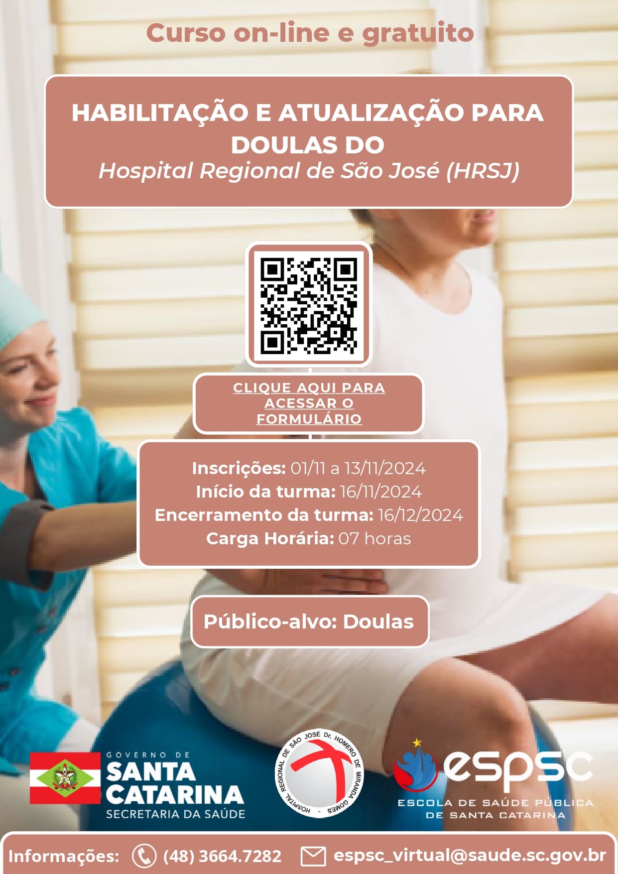 FLYER CURSO HABILITAÇÃO E ATUALIZAÇÃO PARA DOULAS 7T