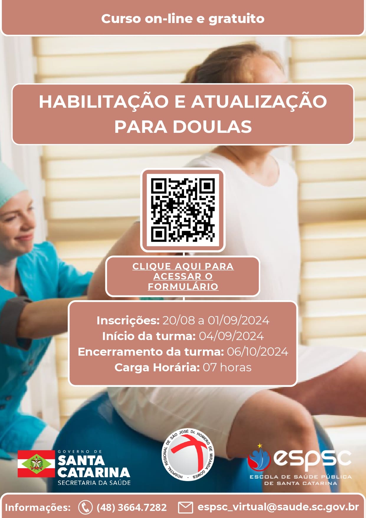 FLYER CURSO HABILITAÇÃO E ATUALIZAÇÃO PARA DOULAS 3T