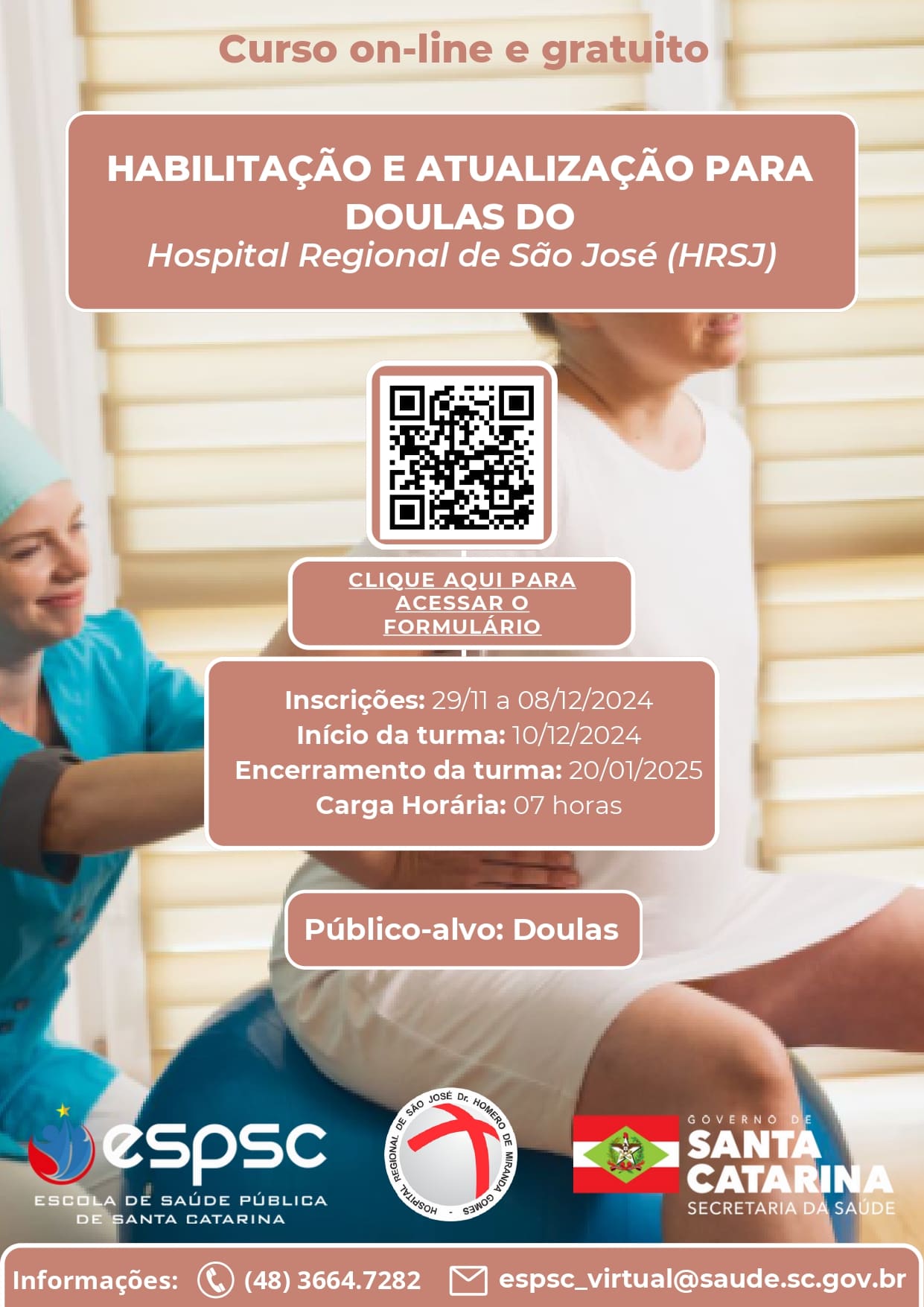 FLYER CURSO HABILITAÇÃO E ATUALIZAÇÃO PARA DOULAS 8T