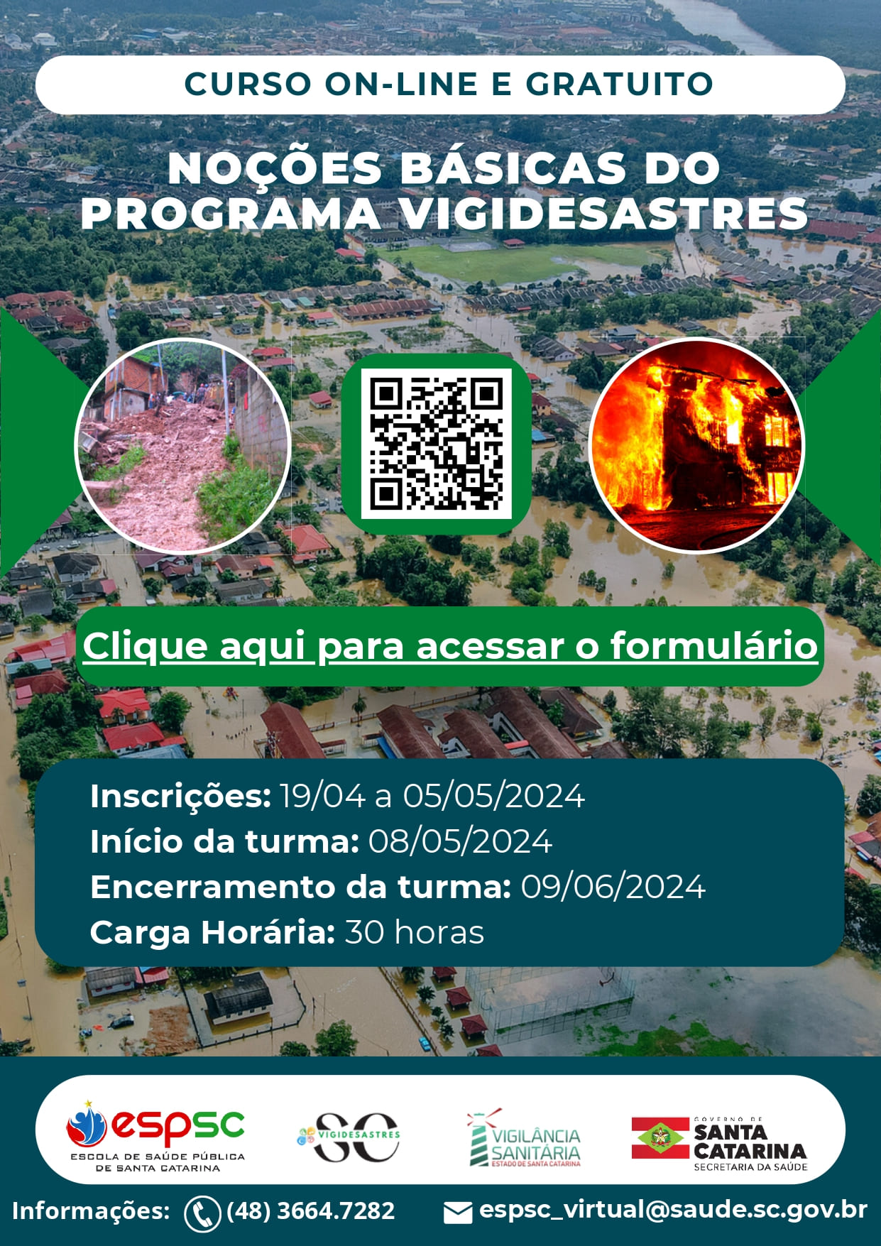 FLYER NOÇÕES BÁSICAS DO PROGRAMA VIGIDESASTRESSC 4T