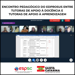 ENCONTRO PEDAGÓGICO DO EDPROSUS ENTRE TUTORAS