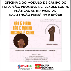 OFICINA DO FEPAPS/SC PROMOVE REFLEXÕES ANTIRRACISTAS