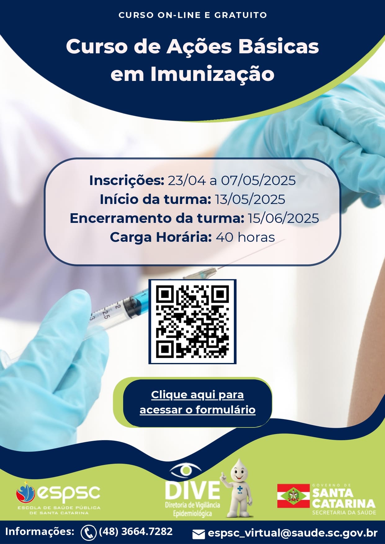 FLYER CURSO DE VACINA VAC06 Módulo Teórico