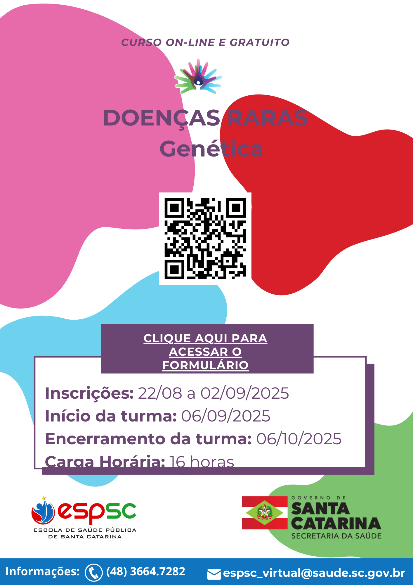 FLYER CURSO DOENÇAS RARAS GENÉTICAS DRA02