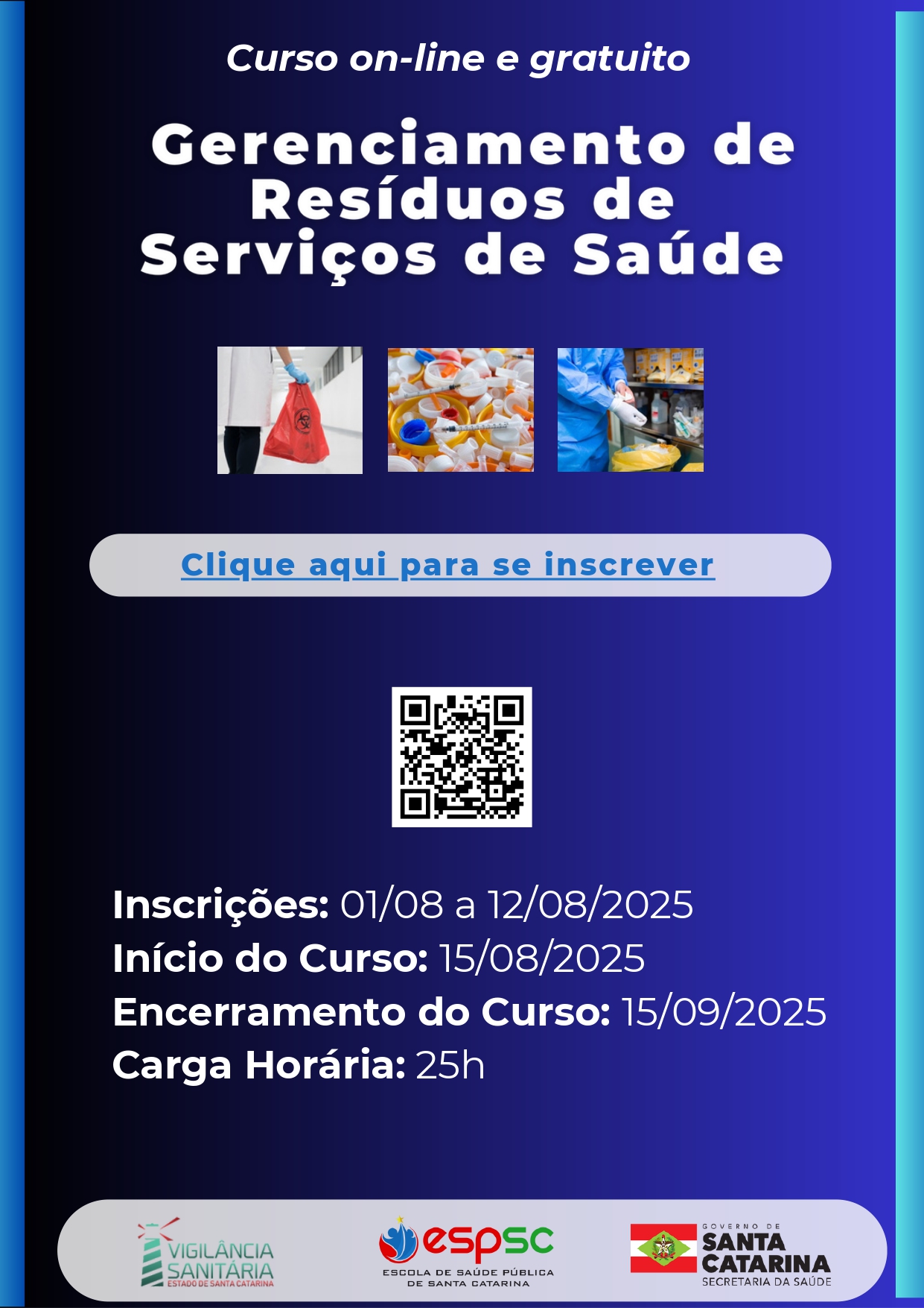 FLYER CURSO GERENCIAMENTO DE RESÍDUOS GRS 4T