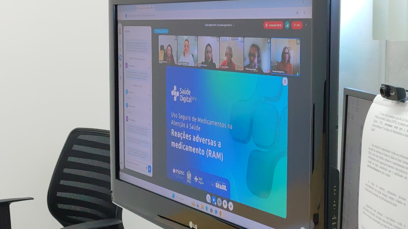 Foto Webconferência UFSC
