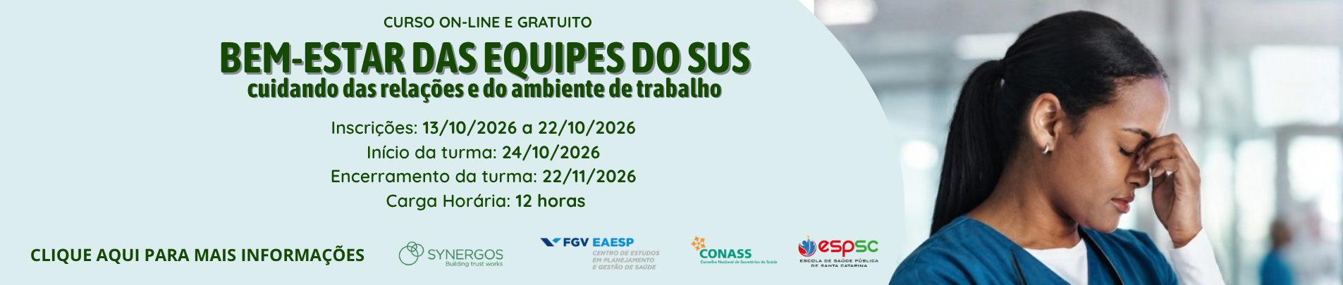 BANNER - BEM-ESTAR DAS EQUIPES DO SUS