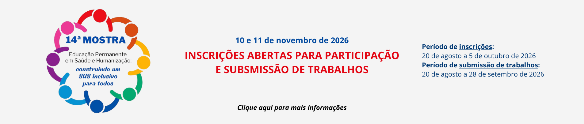 14ª MOSTRA HUMANIZASUS