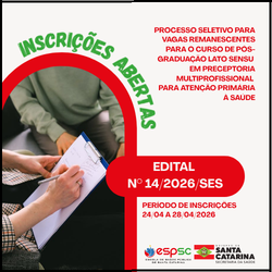 PROCESSO SELETIVO DE VAGAS REMANESCENTES - PRECEPTORIA MULTI