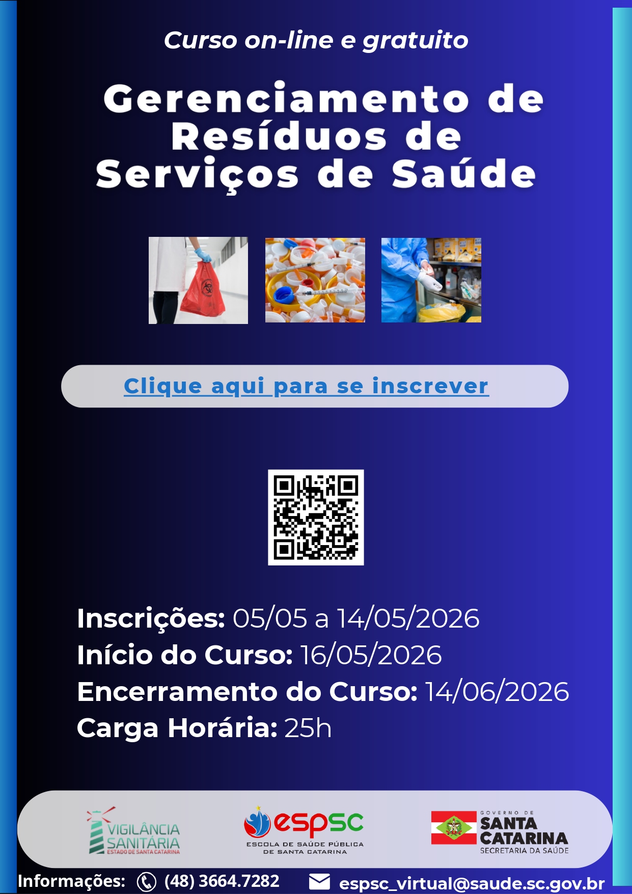 FLYER CURSO GERENCIAMENTO DE RESÍDUOS 6T