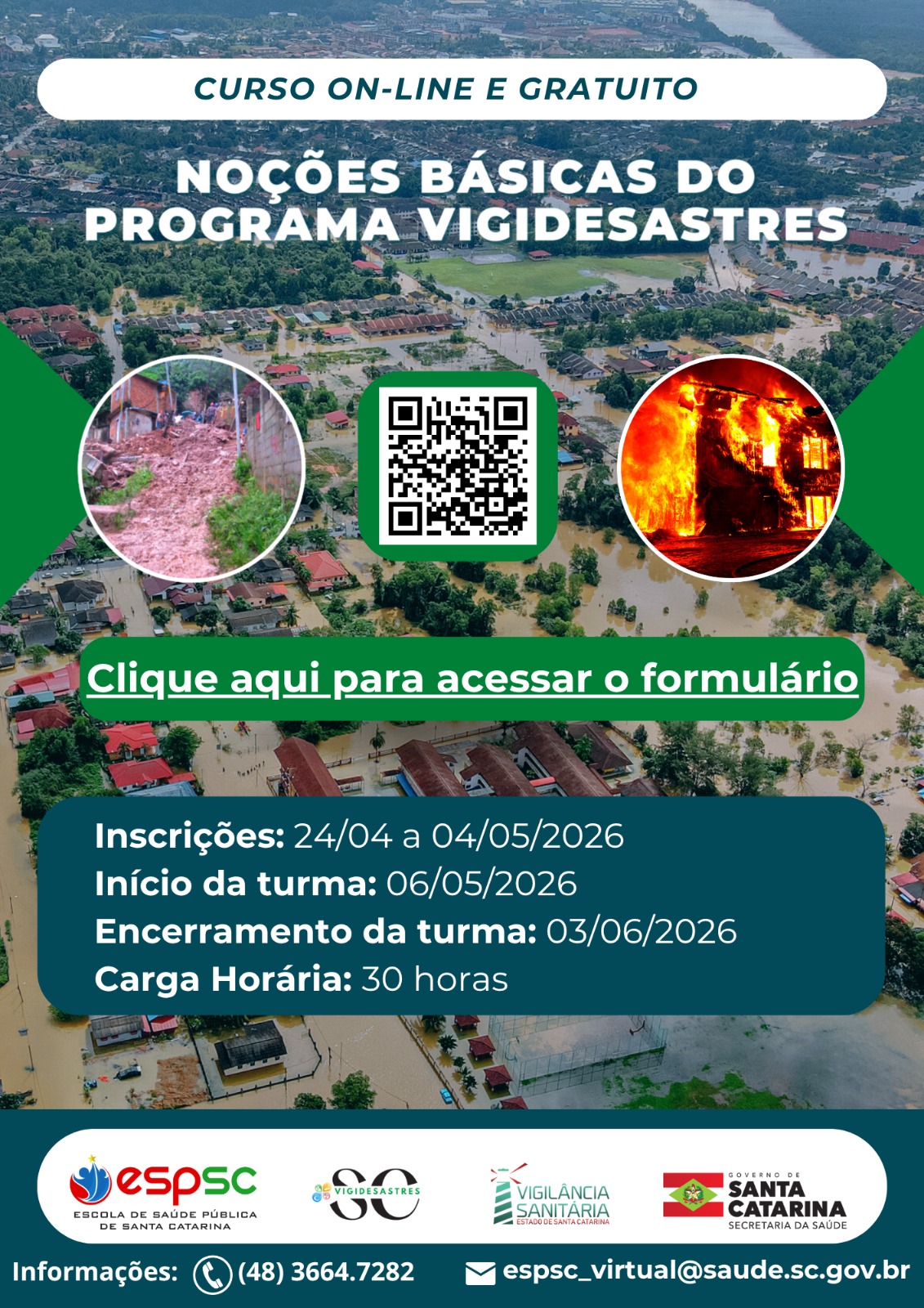 FLYER NOÇÕES BÁSICAS DO PROGRAMA VIGIDESASTRESSC 08T