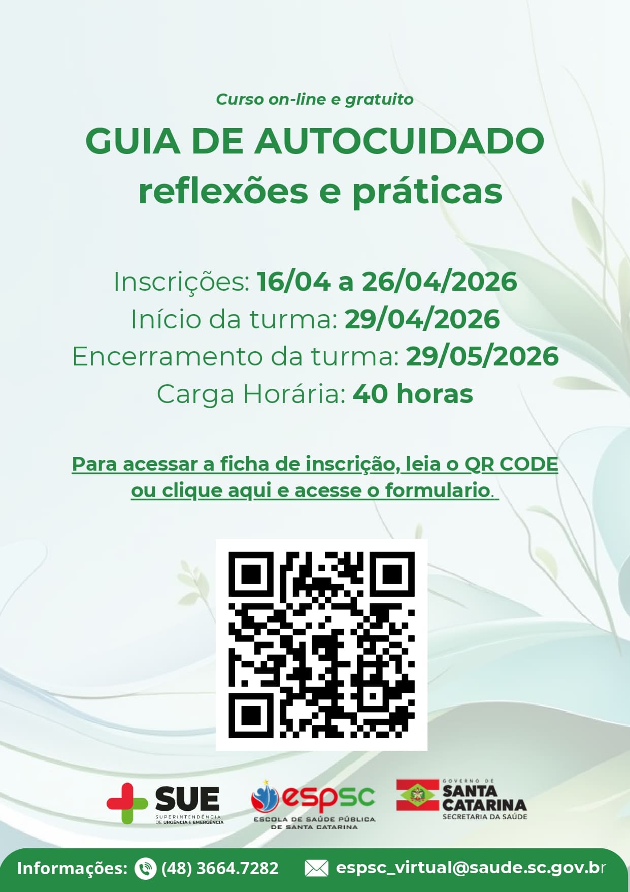 Flyer Autocuidado 1ª T