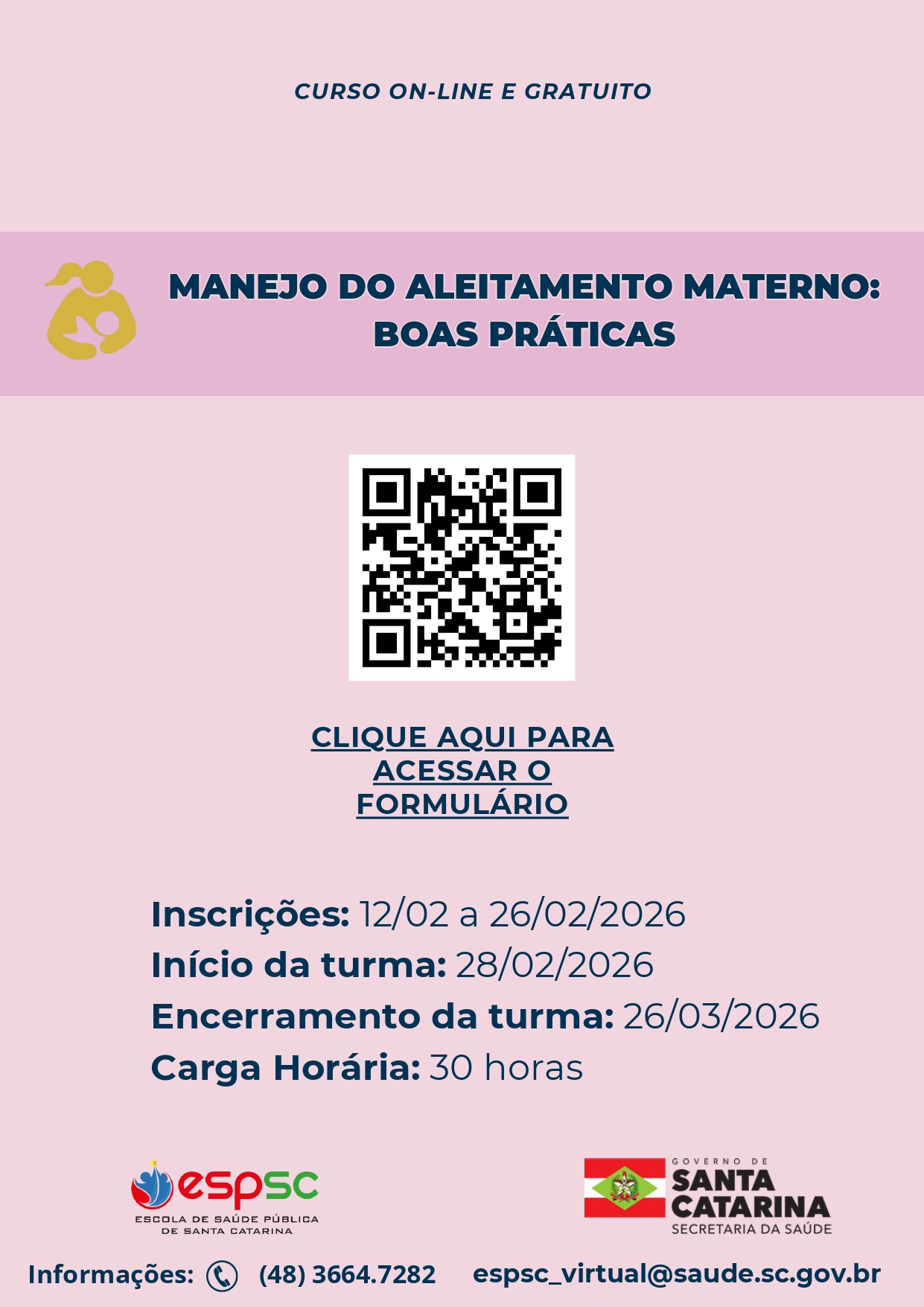 Flyer Manejo do Aleitamento Materno 3T
