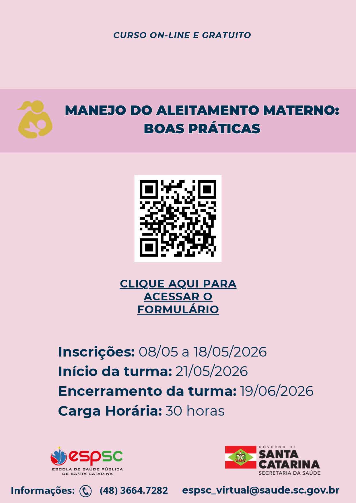 Flyer Manejo do Aleitamento Materno 4T