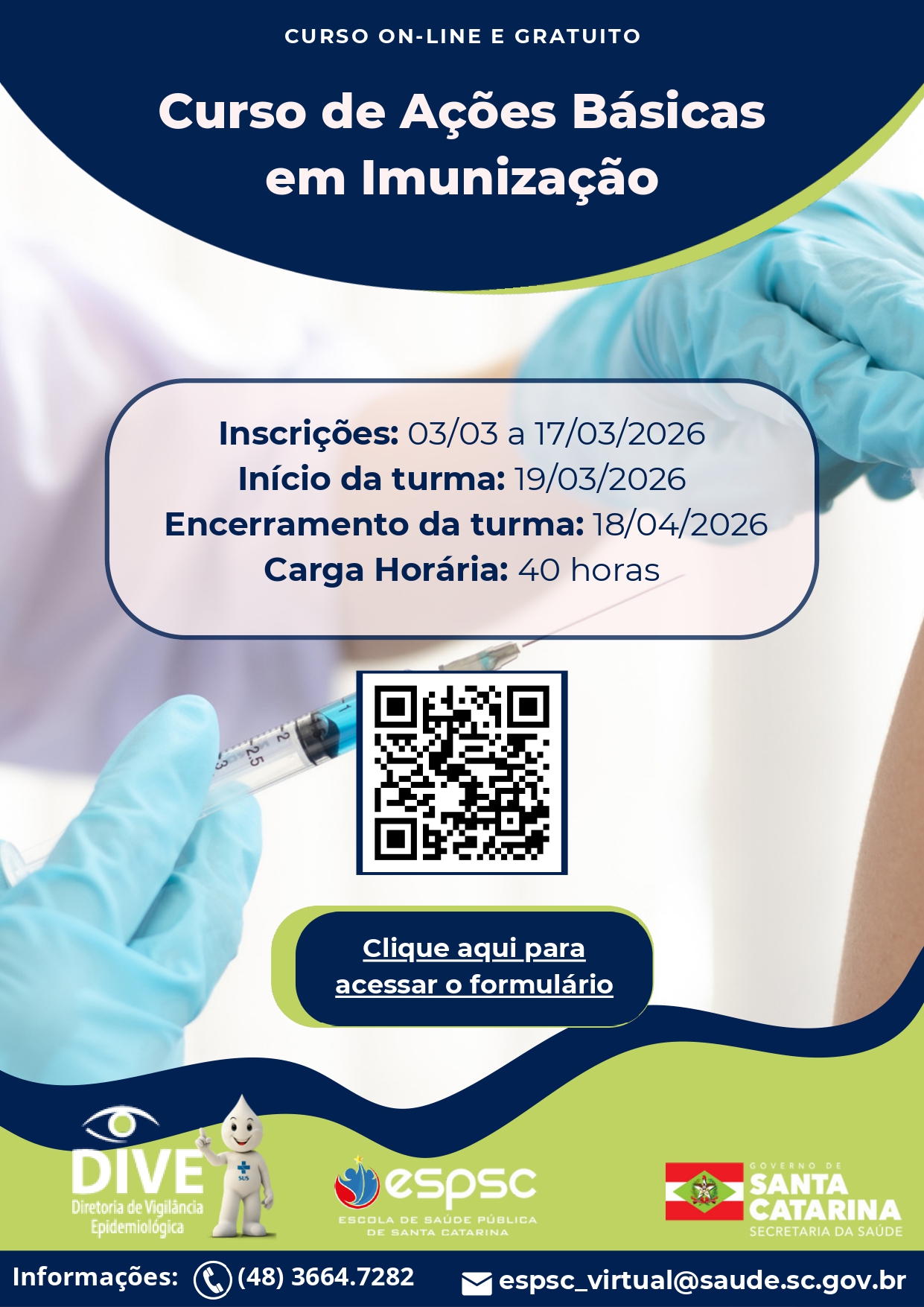 FLYER CURSO DE VACINA VAC08 Módulo Teórico