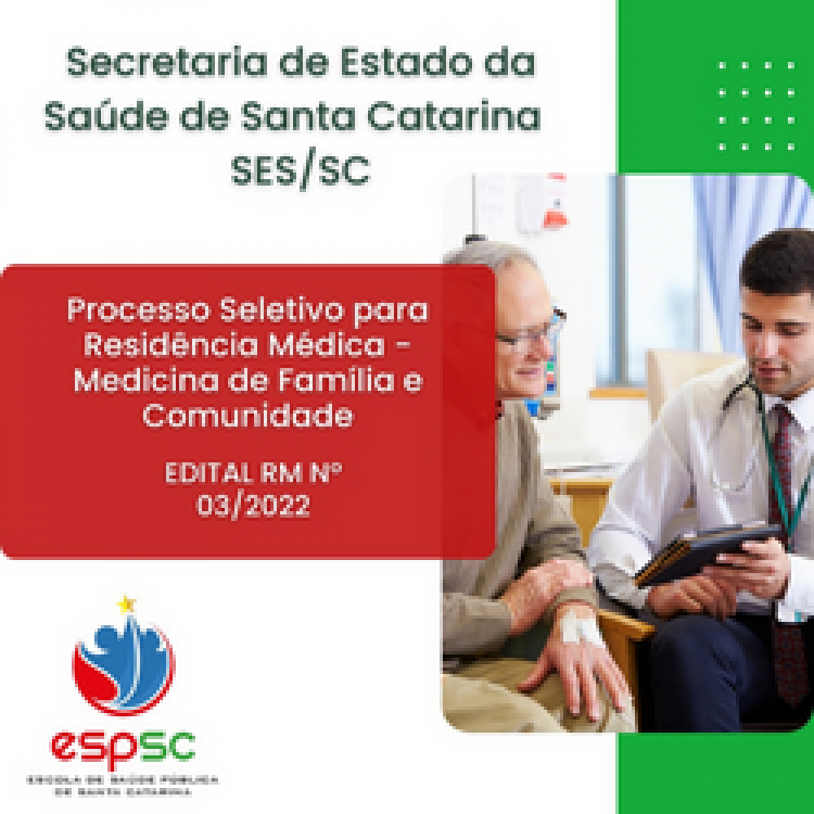 Processo Seletivo para Residência Médica em MFC - Edital RM Nº 03/2022