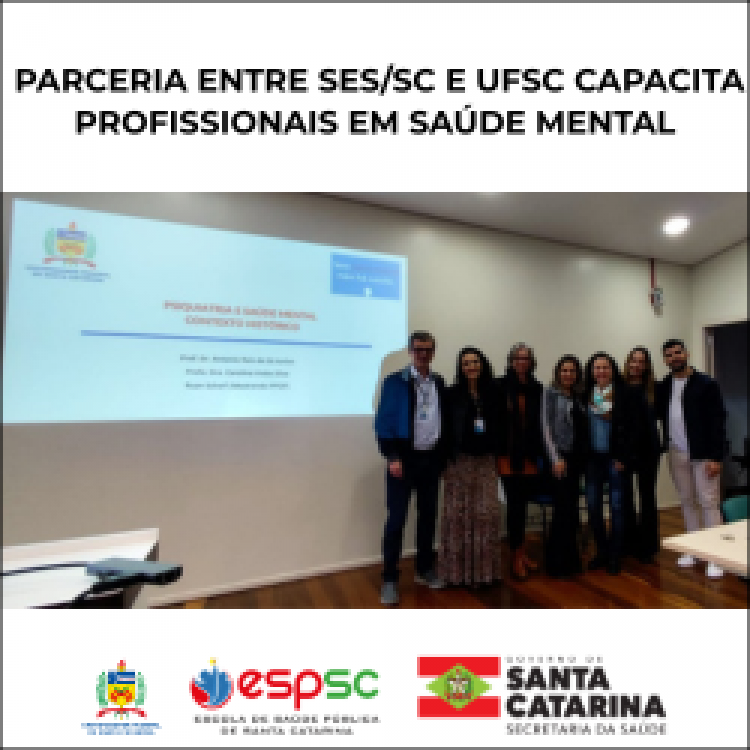 SES/SC E UFSC CAPACITAM PROFISSIONAIS EM SAÚDE MENTAL