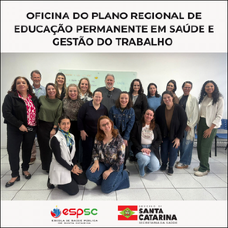 OFICINA DO PLANO REGIONAL DE EDUCAÇÃO PERMANENTE EM SAÚDE 
